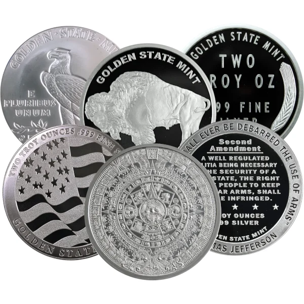 2 Ounce Silver Round (reverse)