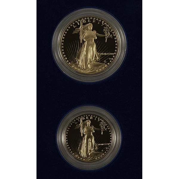 2 Piece Proof Gold Eagle Set (reverse)