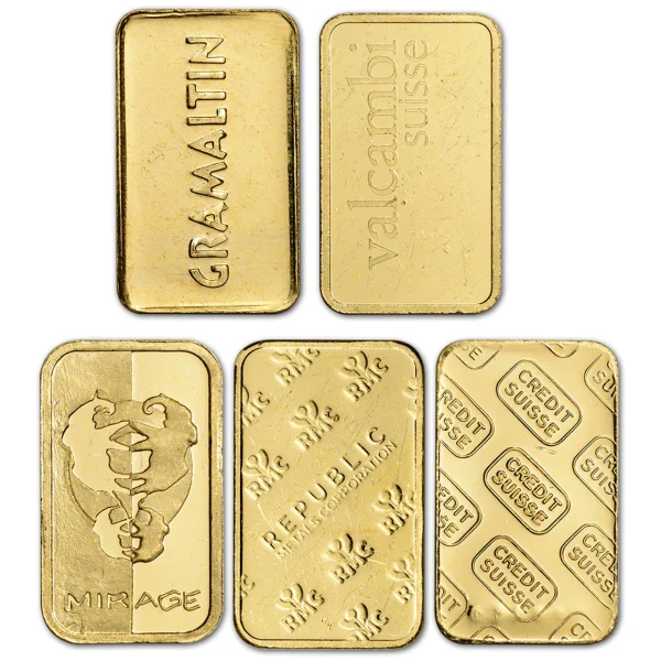 5 Gram Gold Bar (reverse)