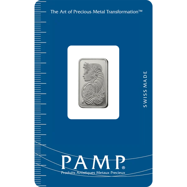 5 Gram Platinum Bar (obverse)