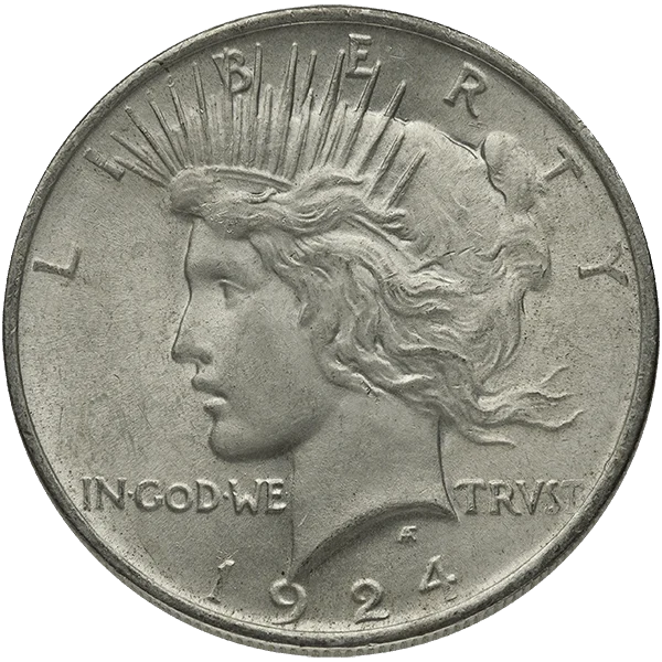 AU Peace Dollar (obverse)