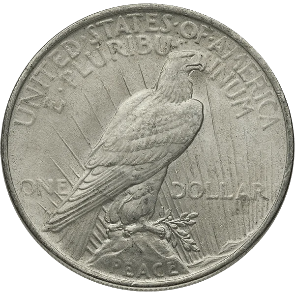 AU Peace Dollar (reverse)