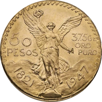 Mexican Gold 50 Peso (obverse)