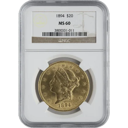 Ms60 $20 Liberty (obverse)