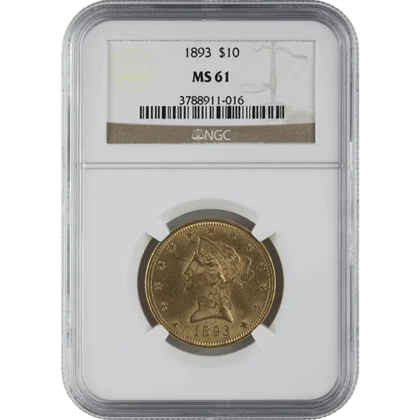 Ms61 $10 Liberty (obverse)