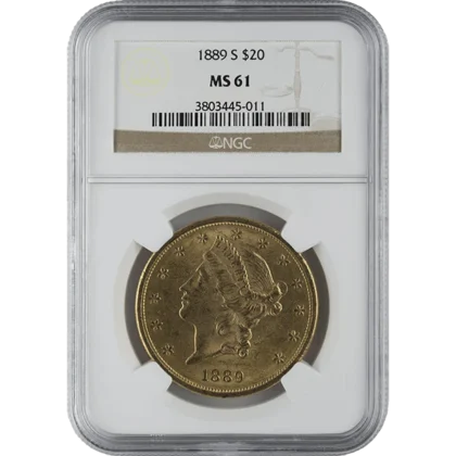 Ms61 $20 Liberty (obverse)