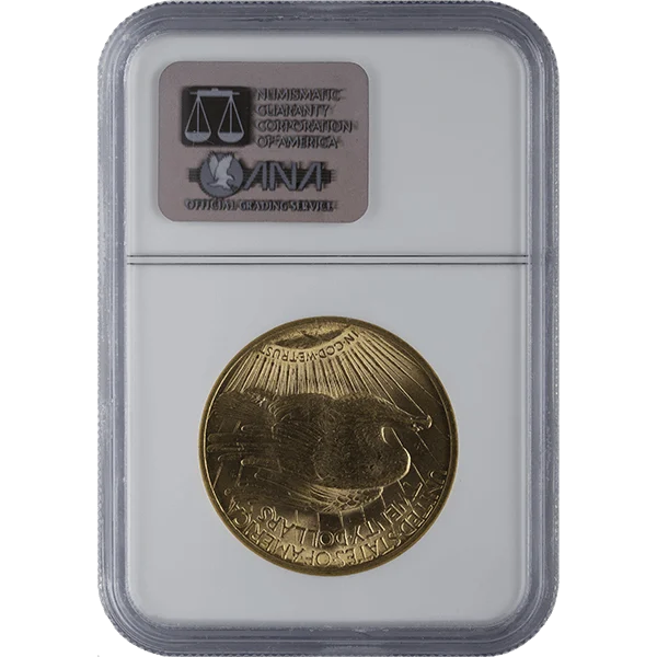Ms61 $20 Saint Gaudens (reverse)