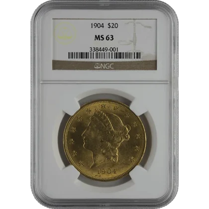 Ms63 $20 Liberty (obverse)