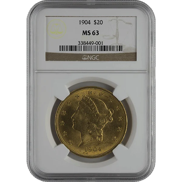 Ms63 $20 Liberty (obverse)