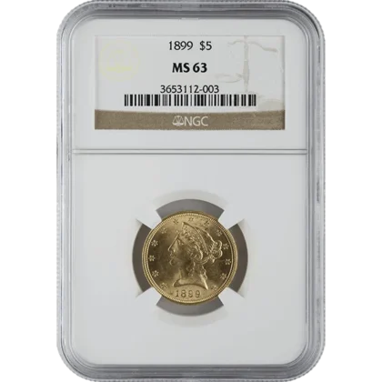 Ms63 $5 Liberty (obverse)