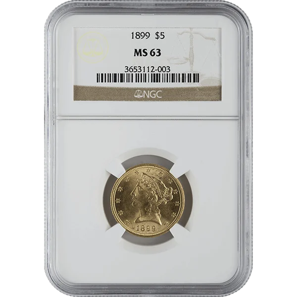 Ms63 $5 Liberty (obverse)