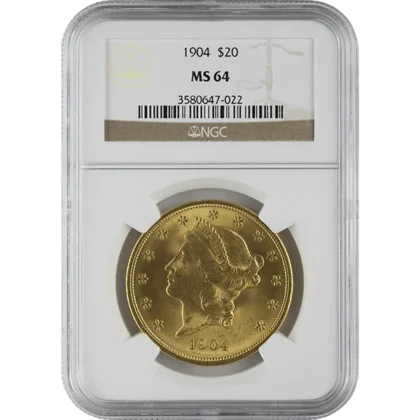 Ms64 $20 Liberty (obverse)