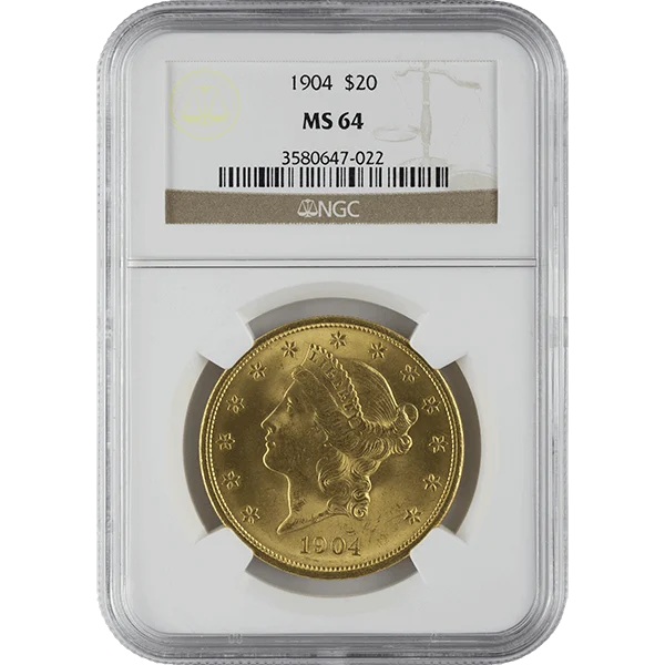 Ms64 $20 Liberty (obverse)