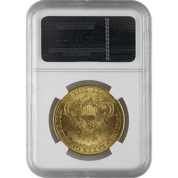 Ms64 $20 Liberty (reverse)