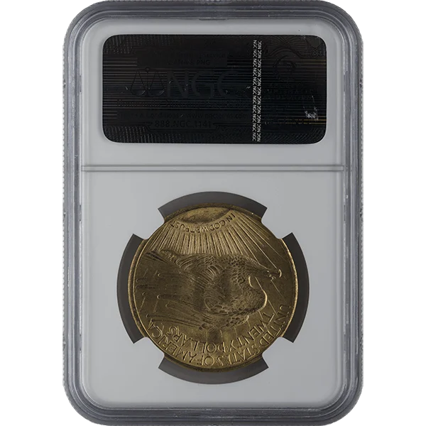 Ms64 $20 Saint Gaudens (reverse)