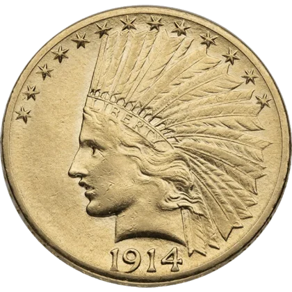 XF $10 Indian (obverse)