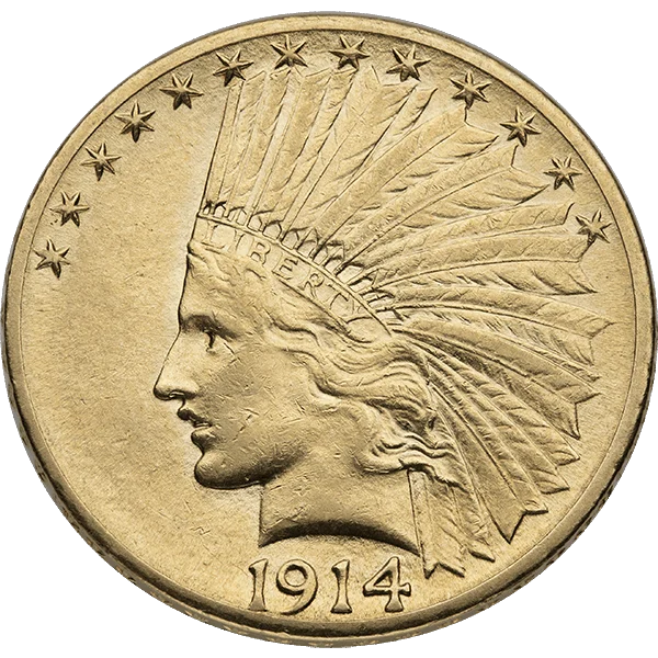XF $10 Indian (obverse)