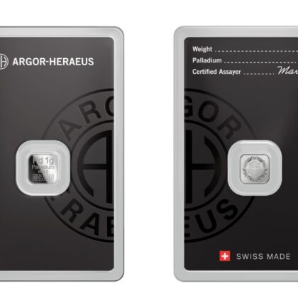 1 Gram Heraeus Palladium Bar