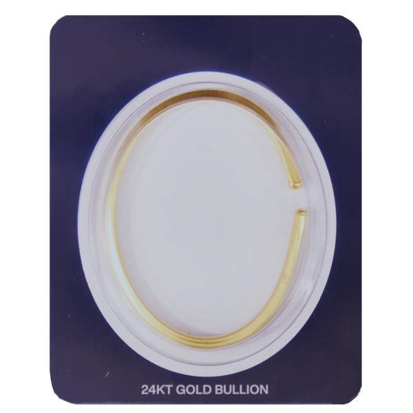1 oz 24K gold bracelet in its packaging