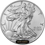 1 oz American Silver Eagle Coin American Silver Eagle 1 oz coin, Walking Liberty side