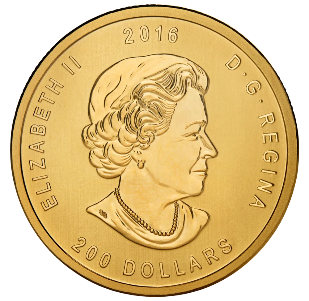 1 oz Canadian Gold Roaring Grizzly Coin
