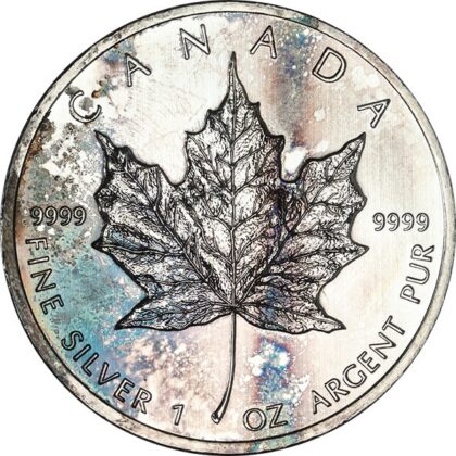 1 oz Canadian Silver Maple Leaf coin