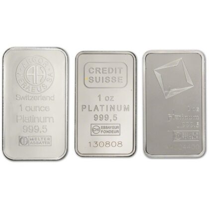 1 oz platinum bars