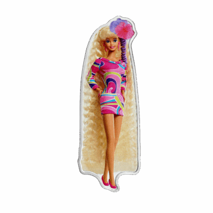 2024 1 oz Silver Barbie Totally Hair Coin