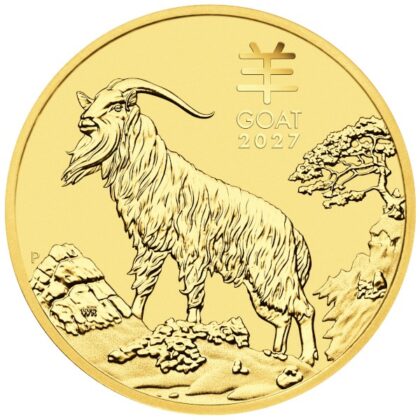 2027 Australian Gold Lunar Year of the Goat coin