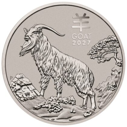 2027 Australian Platinum Lunar Year of the Goat coin