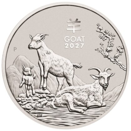 2027 Australian Silver Lunar Year of the Goat coin