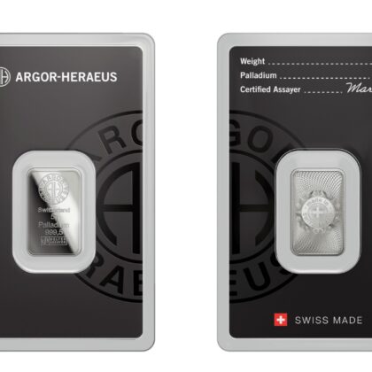 5 Gram Heraeus Palladium Bar