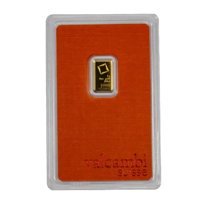 1 Gram Valcambi Gold Bar