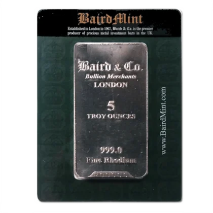 5 oz Palladium Bars (Random Brands)